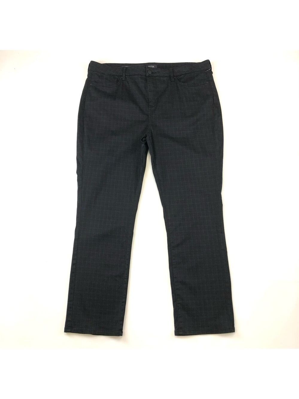 NYDJ Sheri Slim check womens pants Size 18 Liftux Workwear Capsule Wardrobe